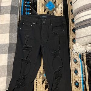Aeropostale distressed stretch jegging